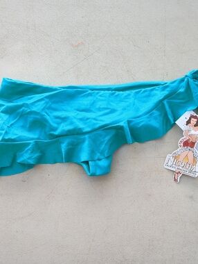 Nicolita Turquoise Ruffle Bikini Bottom